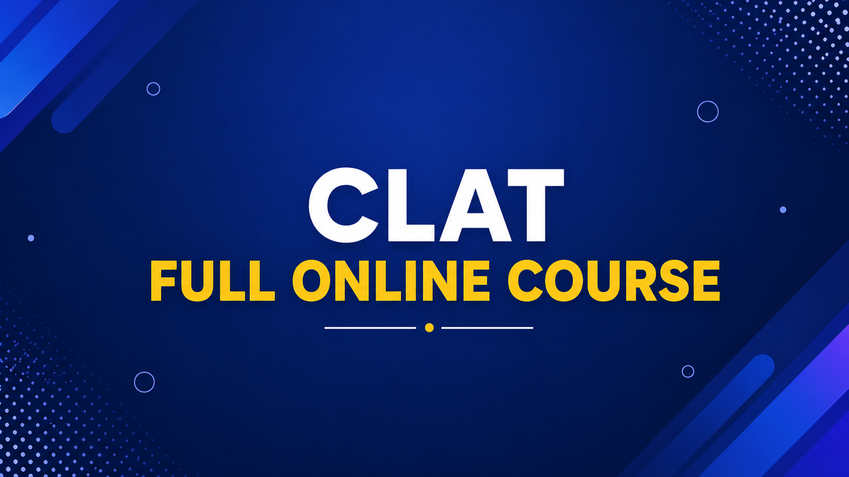 CLAT FULL ONLINE COURSE